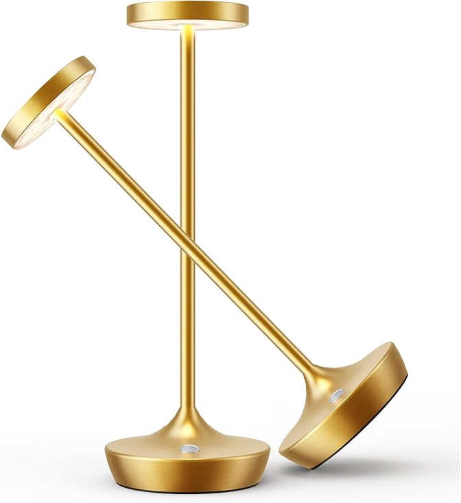 Luminaria decorativa de mesa de LED integrado 12,2". Recargable