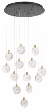 [AC12153BB] Luminaria decorativa colgante 23.6" de LED integrado 65W (13×5W), 3-CCT (3000/4000/5000K), 7150 lm. Dimeable. Dry Location